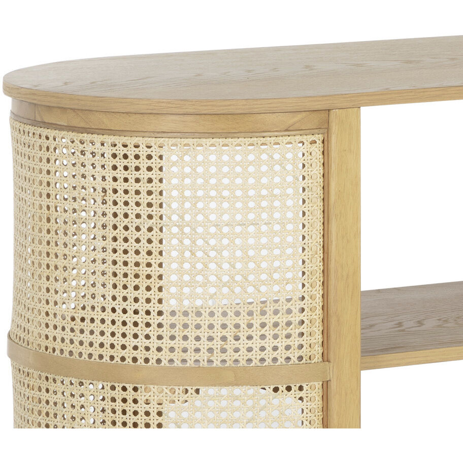 Behati 71 inch Light Wash / Light Wash Media Console & Cabinet